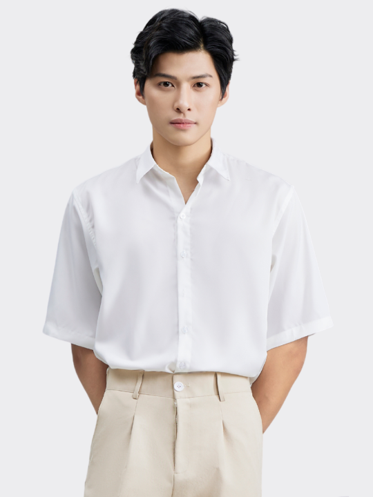 Áo Sơ Mi Tay Lỡ Nam - Short Sleeve Shirt